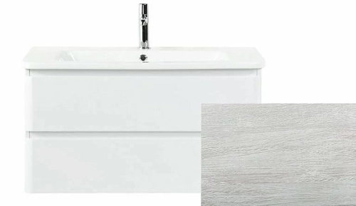 Тумба с раковиной BelBagno ALBANO 2C SO CER 105 Rovere Vintage Bianco
