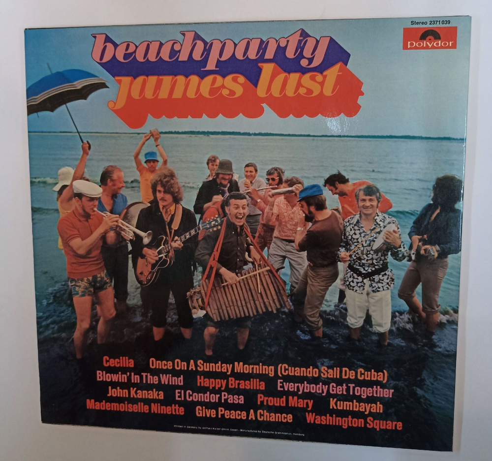 Винтажная виниловая пластинка LP James Last Beach Party (Germany 1970)