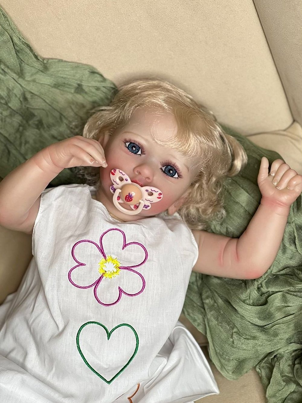 Кукла Реборн мягконабивная 60см в пакете (FA-833)