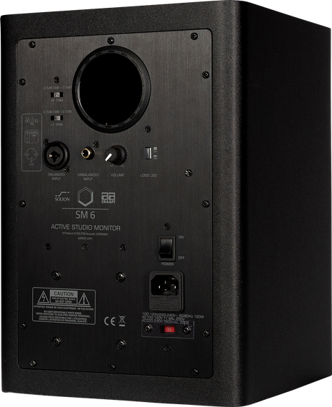 Solton SM 6 - Активный студийный монитор ближнего поля; 
6.5&quot; НЧ Custom с кевларовым диффузором / 1&quot;