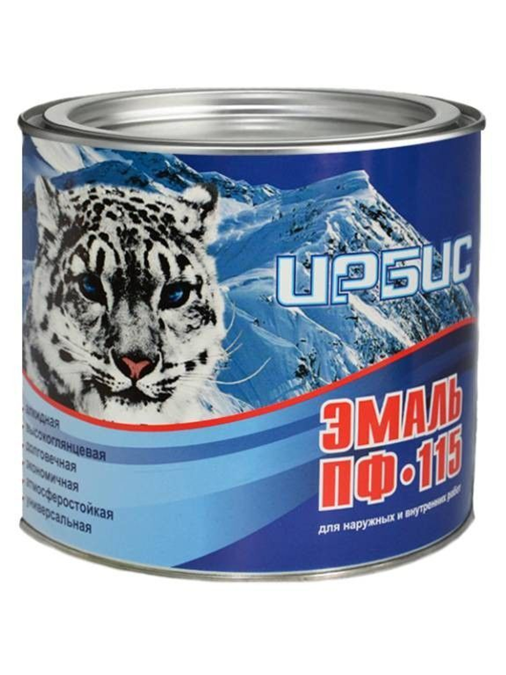 Эмаль ПФ - 115 цвет - вишня 0,8кг Ирбис