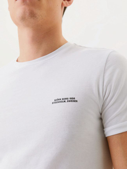 Мужская теннисная футболка Björn Borg Training Tee STHLM M - brilliant white