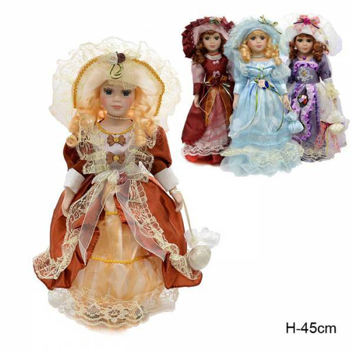 Кукла коллекционная в платье, высота 45 см, микс