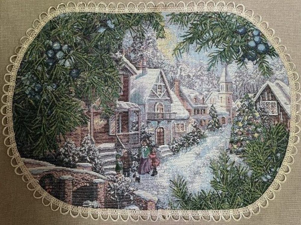 Салфетка гобеленовая &quot;D. ДЖИНГЛ&quot;, Россия.