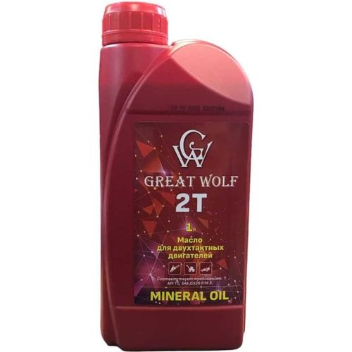 Great Wolf (GWM-T2/1) масло для двухтактных двигателей 2t mineral oil (1л)