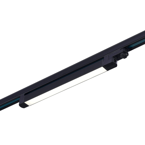 Светильник встраиваемый светодиодный, черный, черный / белый, Трехфазная трековая система, LED, 10