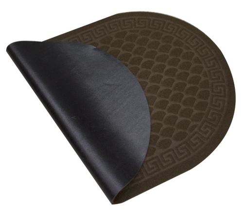 Коврик влаговпитывающий Чешуйки овал коричневый (0,45*0,75м)