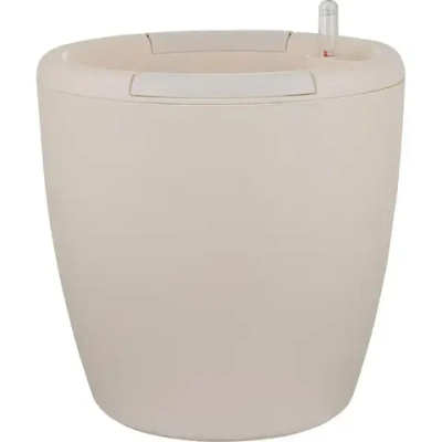 Горшок с автополивом InGreen Munchen D 250ммл с внутренней вставкой 6,2л, круглый, белый