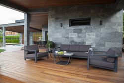 "Гранада" лаунж-зона из алюминия со столиком из HPL