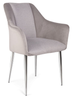 Стул обеденный Ist Casa Лючия, серый, хром