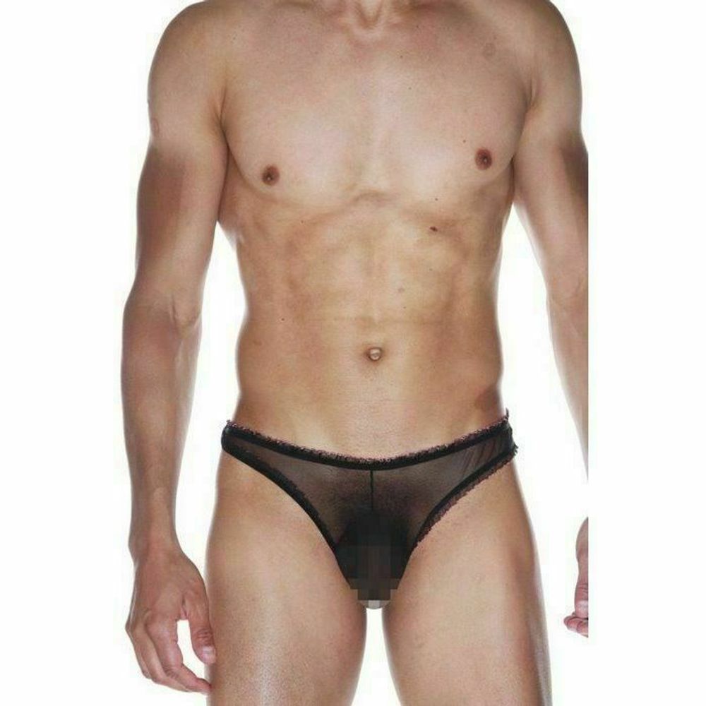 Мужские трусы тонги черные La Blinque LB15521