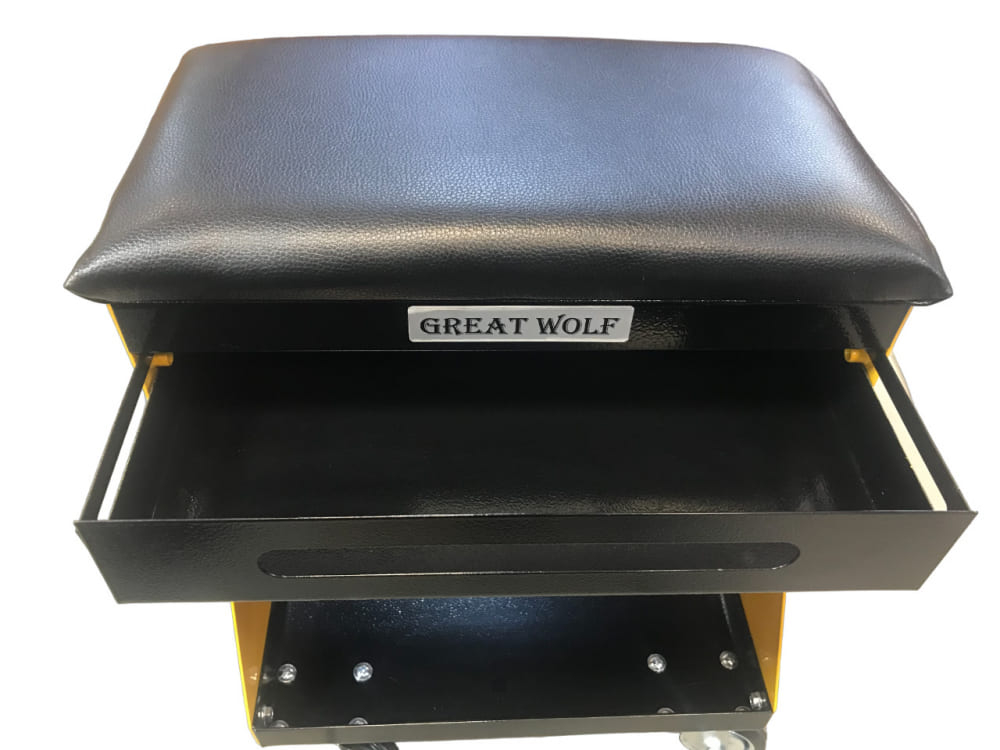 Подкатной ремонтный стул GWT-Y1 Great Wolf (желтый)