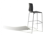 Стул барный пластиковый Scab Design Alice Barstool, хром, антрацит