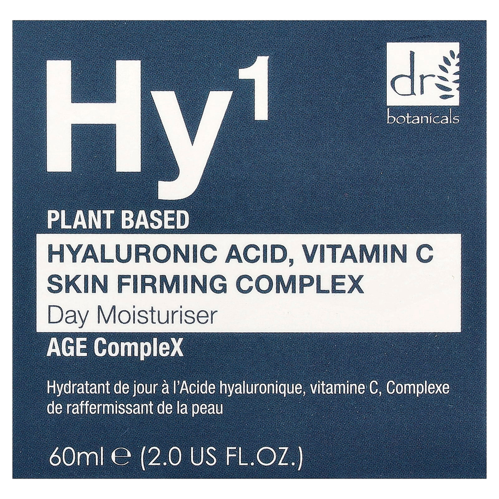 Dr. Botanicals, Hy¹, гиалуроновая кислота, дневной увлажняющий комплекс с витамином C для повышения упругости кожи, 60 мл (2 жидк. унции)