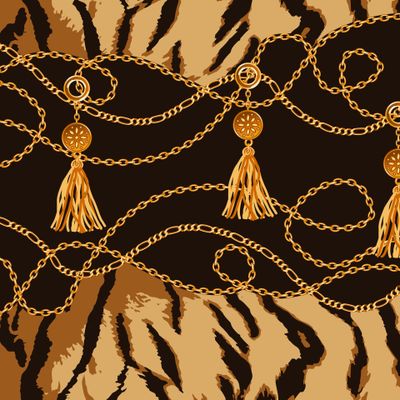 Тигр в золотых цепях