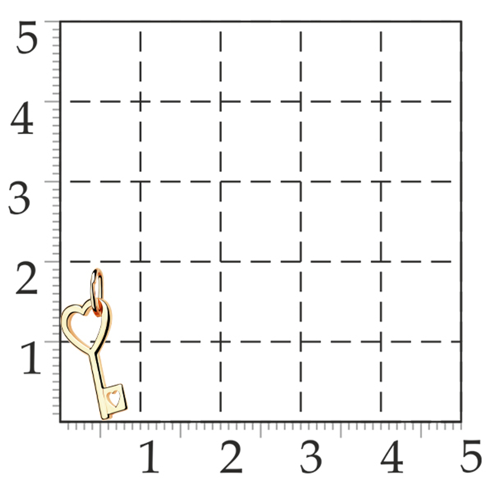 Подвеска Ключ к сердцу