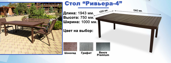 СТОЛ РИВЬЕРА 1940*1000