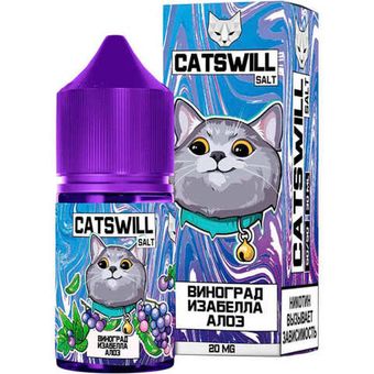 Жидкость CATSWILL Salt 2% STRONG 30 ml - Виноград Изабелла Алое