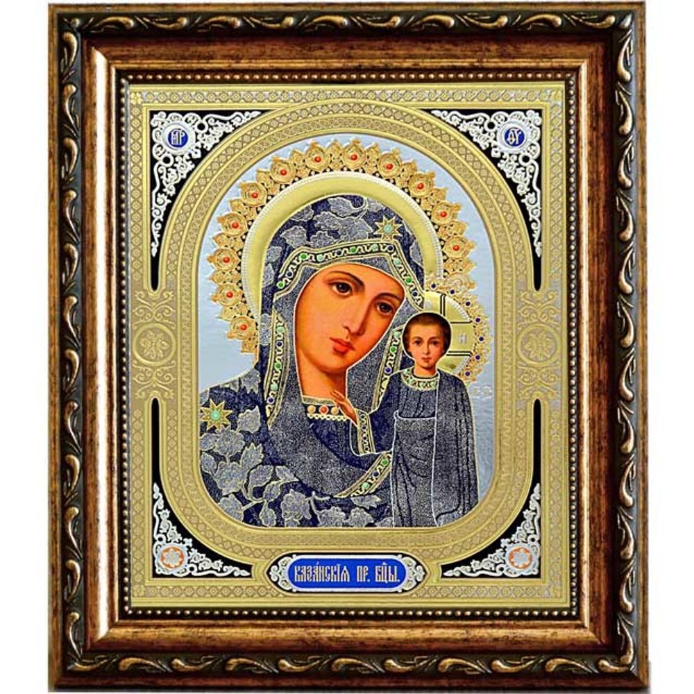 Казанская Божья матерь. Печатная икона