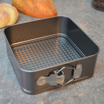 Форма для выпечки 18*6,5см разъемная (квадрат), цвет серый