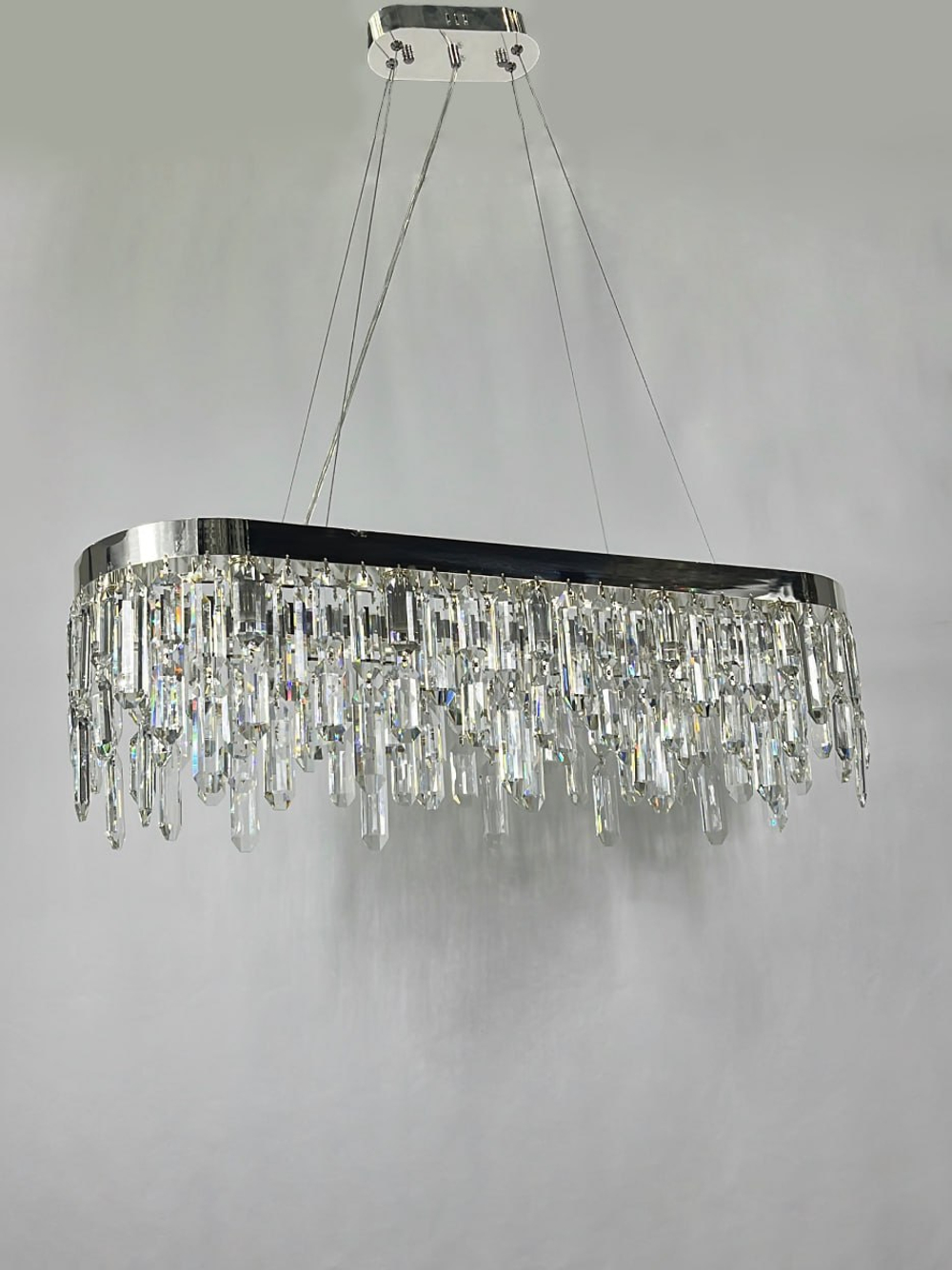 Люстра подвесная Lanbos, 12 ламп Е14, до 480 Вт, до 25 кв м, хром