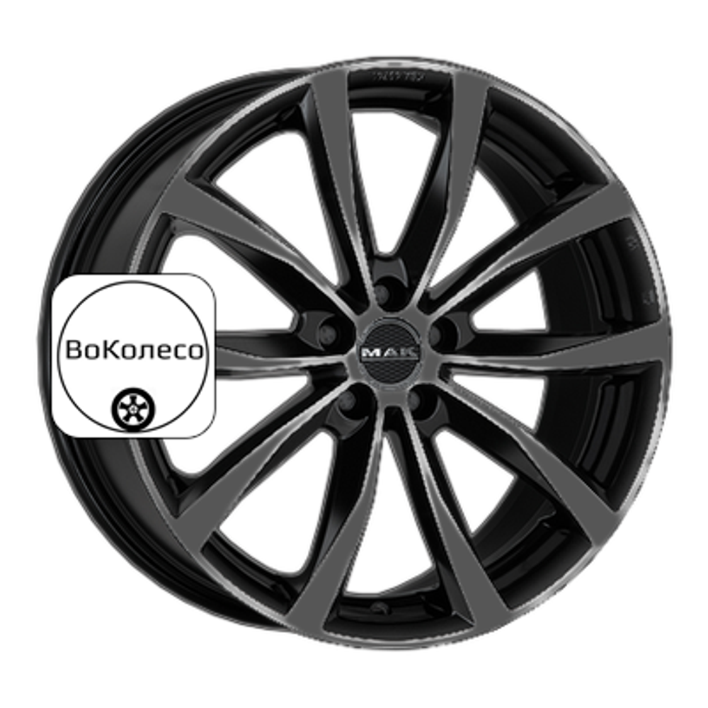 7x17/5x112 ET48 D57,1 Wolf Gloss Black MAK