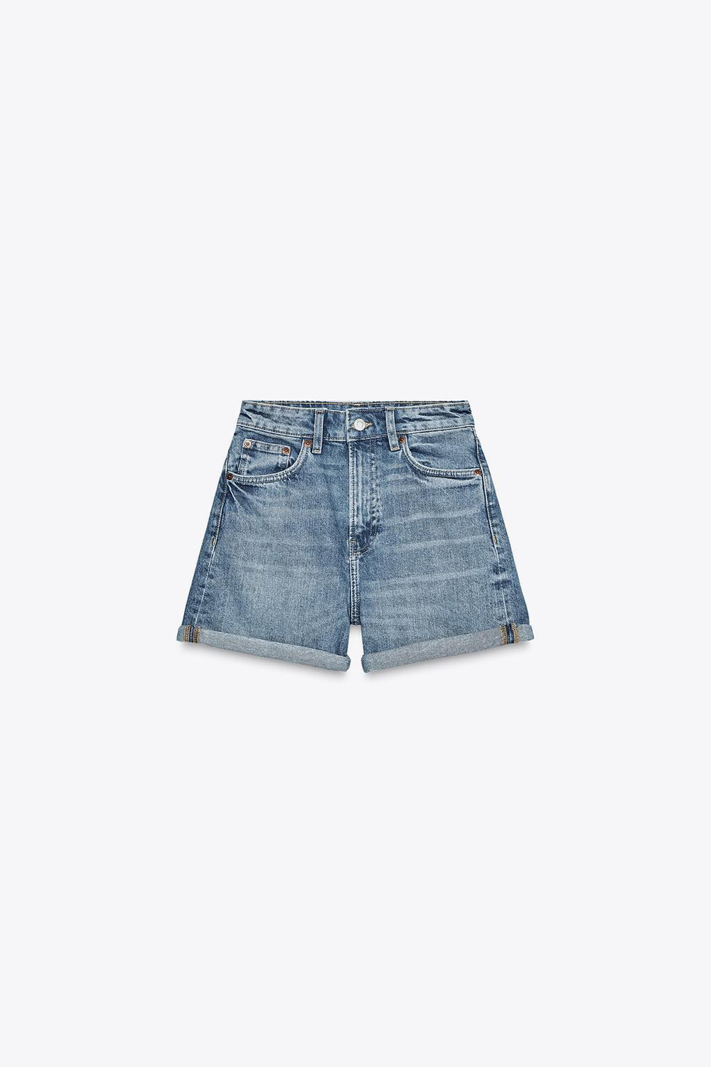 Шорты trf mom fit с высокой посадкой