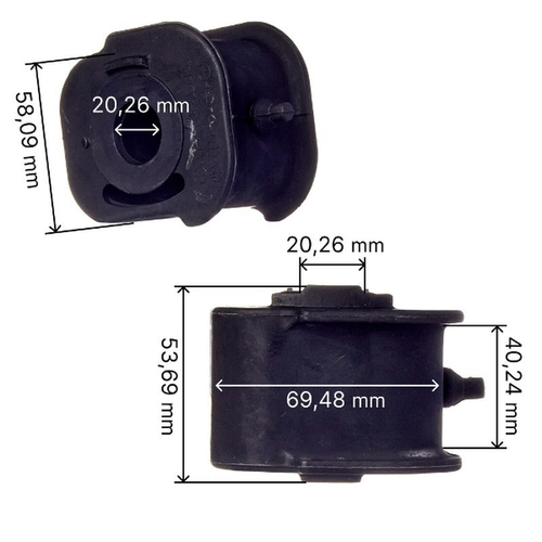 Сайлентблок переднего нижнего рычага задний Avantech ASB0528