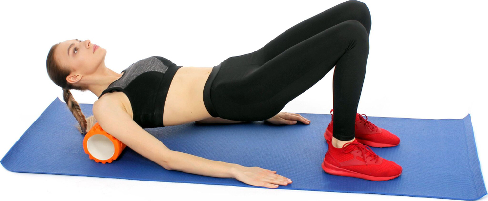 Валик для фитнеса «ТУБА», серый