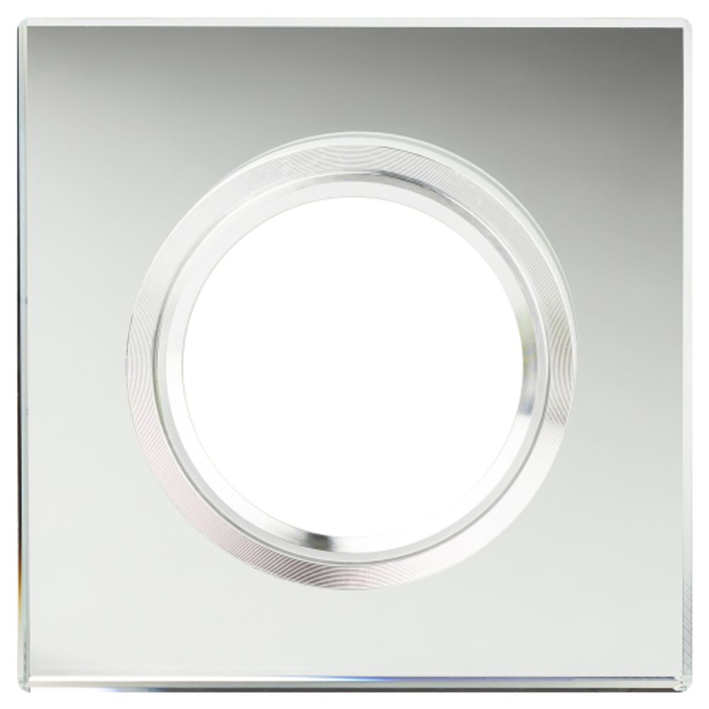 Светильник встраиваемый декоративный ЭРА DK8 CH/WH под лампу MR16 GU5.3 квадратный зеркальный/хром | Декоративные встраиваемые светильники