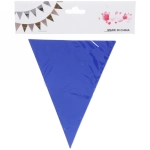 Растяжка «Праздничные флажки» 2,5 м 13*17,5 см Глянец, (10 штук), синий