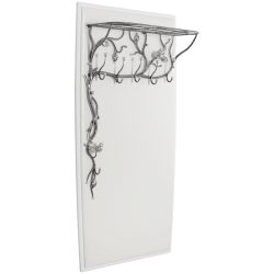 Вешалка настенная Терра (без зеркала) Айс Античное Серебро