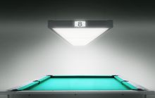 Лампа STARTBILLIARDS Club select 5 секций (Ral 9005 муар (black),Рассеиватель (комплект),Логотип заказчика)