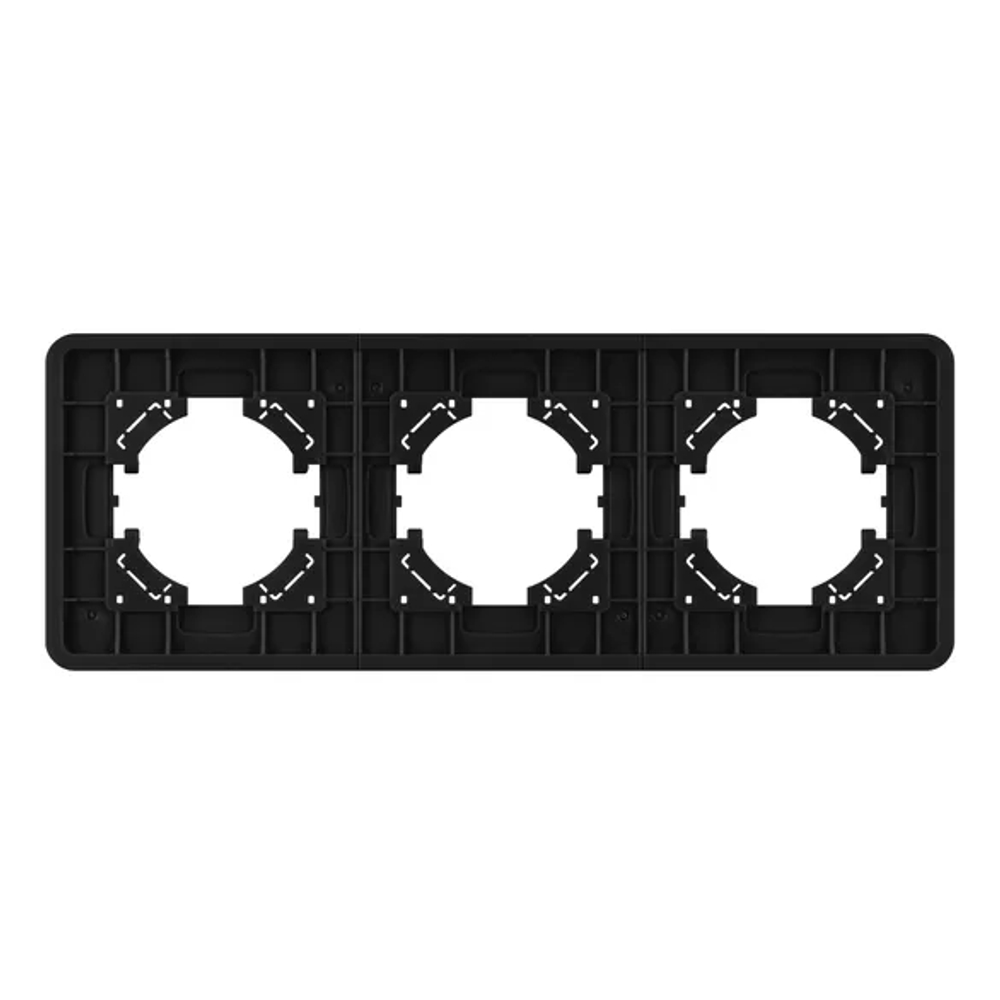 Рамка алюминиевая FRM-AKIRY-AL-3-BK (Arlight, -) 049729