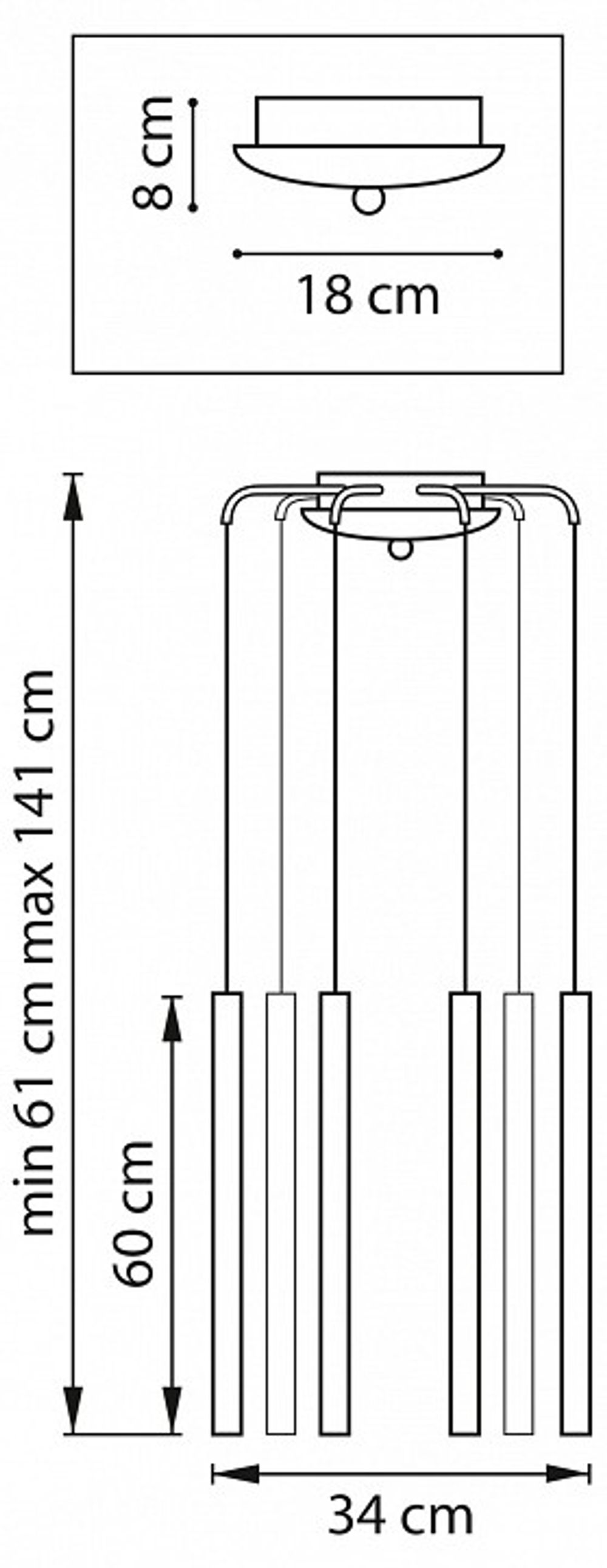 Подвесная люстра Lightstar Tubo L8T747337