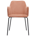 Стул dwight, фактурный шенилл, коралловый