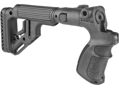 Складной приклад на Mossberg 500/590, Maverick 88, черный, FAB-Defense