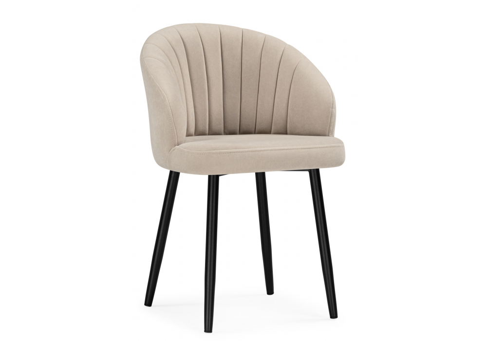 Стул на металлокаркасе Woodville Бэнбу marseille 13 данс, черный, ножки черные