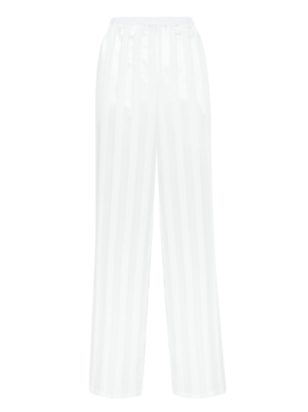 Шелковые брюки прямого кроя