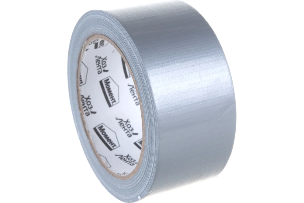 Универсальная клеящая лента Момент Хозлента, 10 м, серебристая