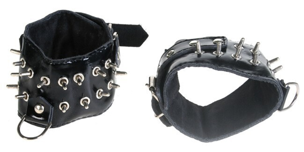 Поножи лакированные черные (Цвет: черный)