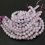 Кунцит АА бусины 8мм