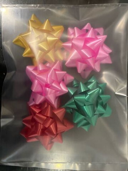 Банты для украшения подарков 5шт диаметр 6см