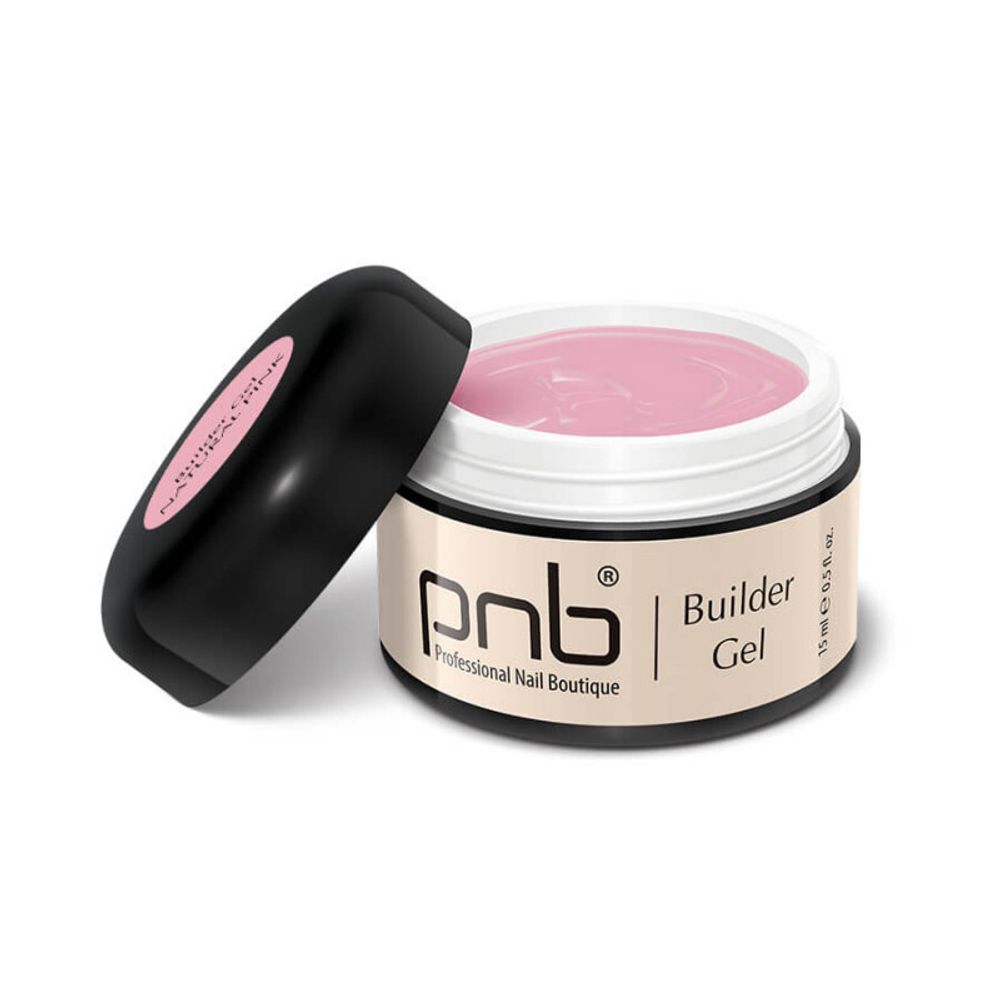 Гель PNB моделирующий 15мл натуральный розовый Builder Gel Natural Pink (банка)