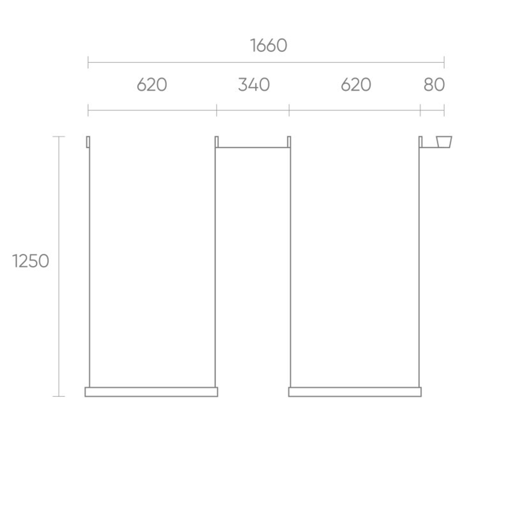 Комплект ременной трековой системы Denkirs Belty Set DK55SET04-01-DB
