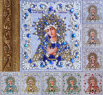 Принт-ЖС2 Ткань с нанесенной авторской схемой Богородица Умиление