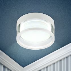 Встраиваемый светильник под лампу GX53 ЭРА KL82 WH белый | Встраиваемые светильники Для ламп GX53