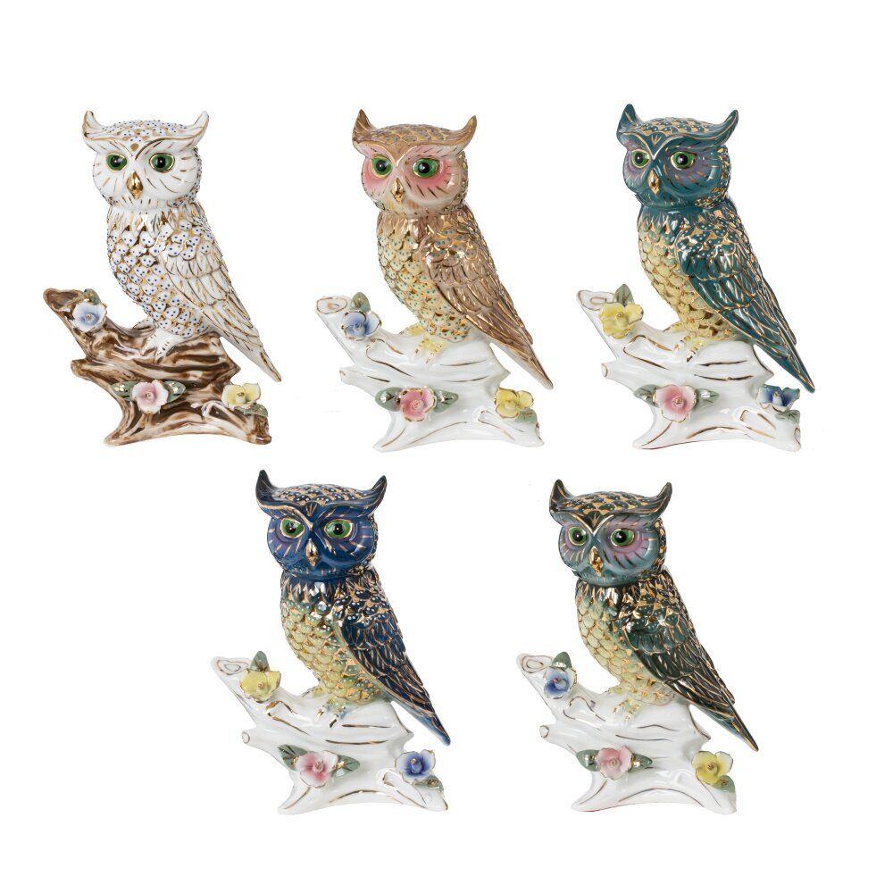 GAEM Фигурка декоративная "Сова", L10,5 W7,5 H14,5 см, 5в.