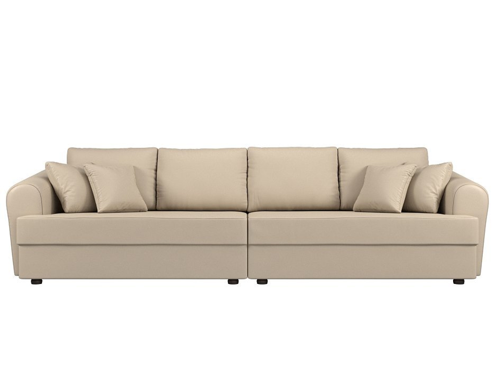 Диван прямой Милтон, Бежевый, Экокожа, 100668