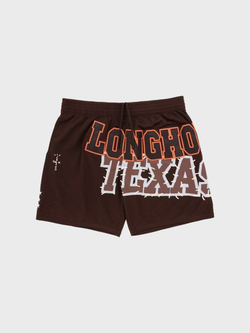 Шорты Cactus Jack Travis Scott x Mitchell & Ness Texas Longhorns Basketball Brown